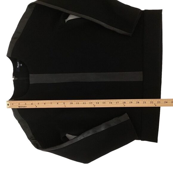 MADEWELL Women’s Small S Leather Insert Trim Black Longsleeve Top Shirt Madewell - Picture 10 of 14
